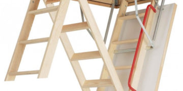 Wooden loft ladder