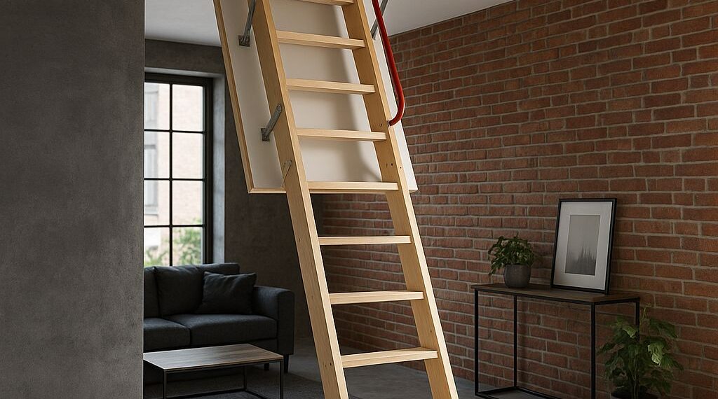 Compact loft ladder